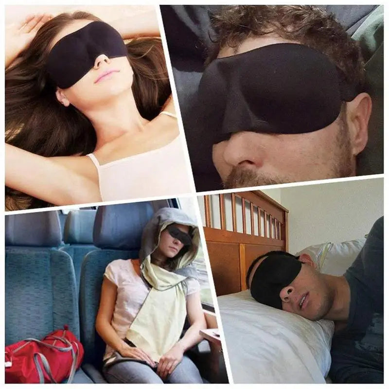 3D contoured sleep eye mask