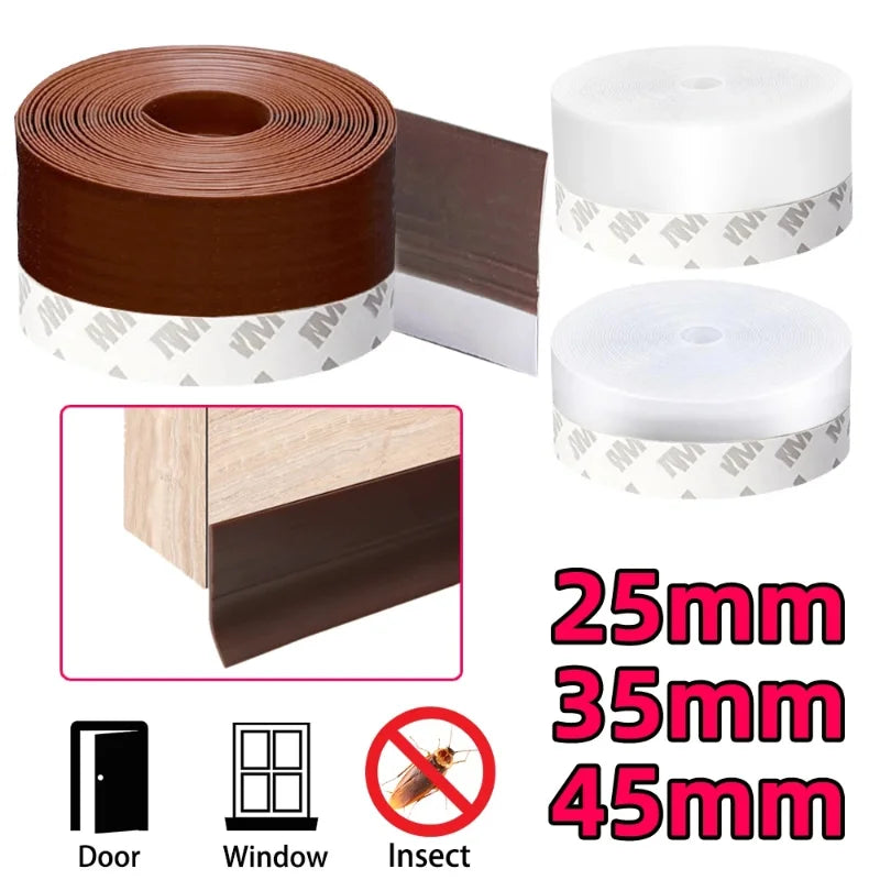 Seal strip on a door frame
