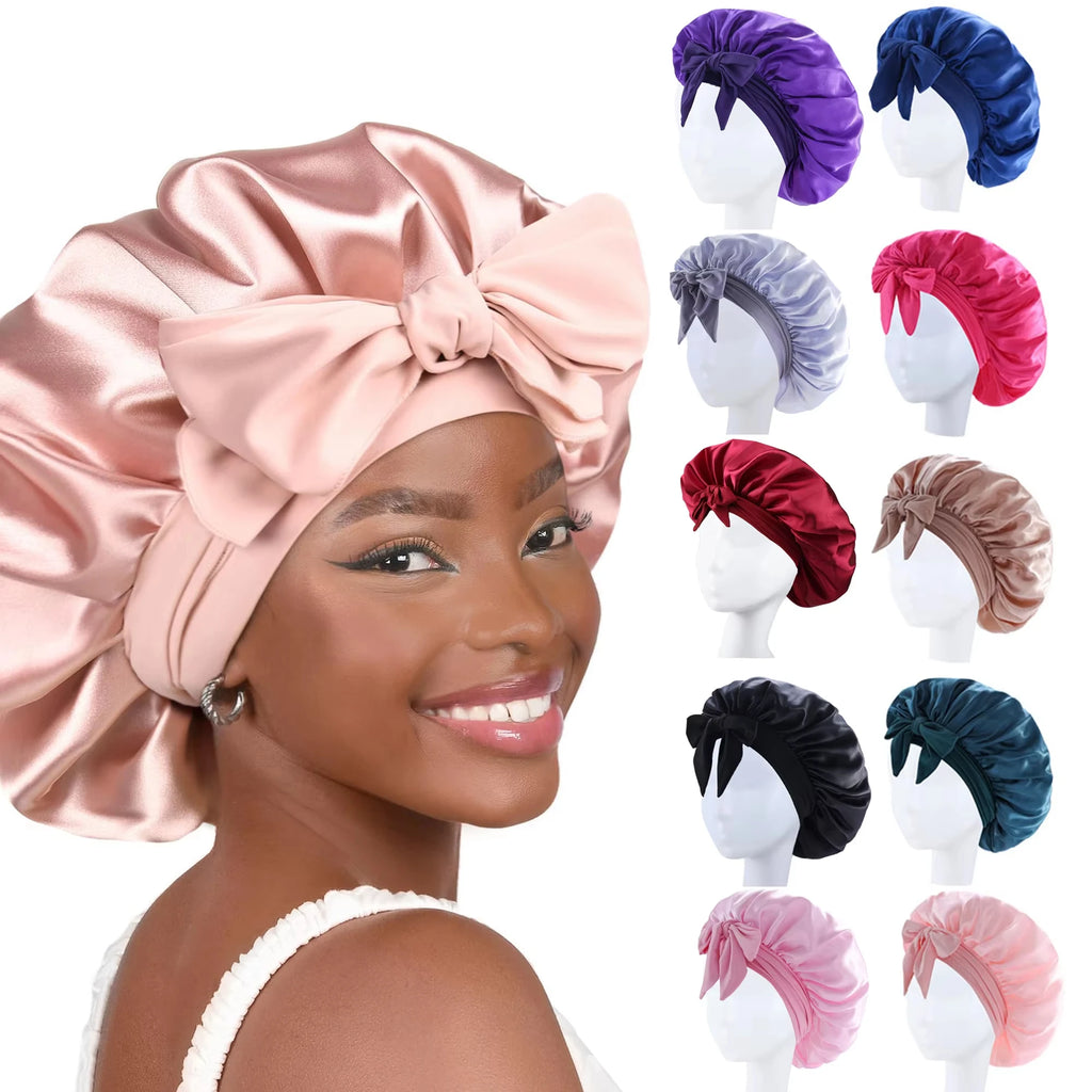 Satin sleep bonnet