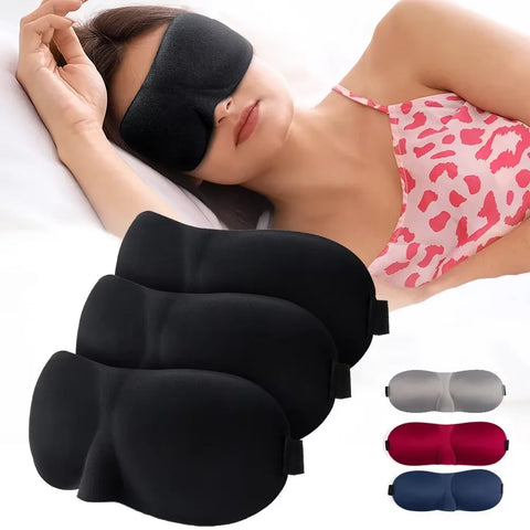 3D contoured sleep eye mask