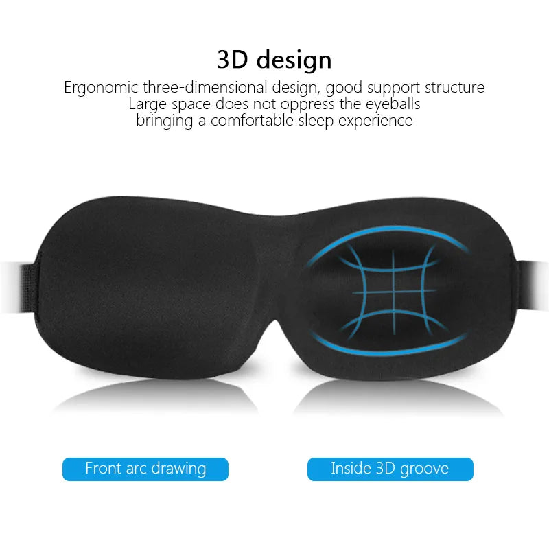 3D contoured sleep eye mask