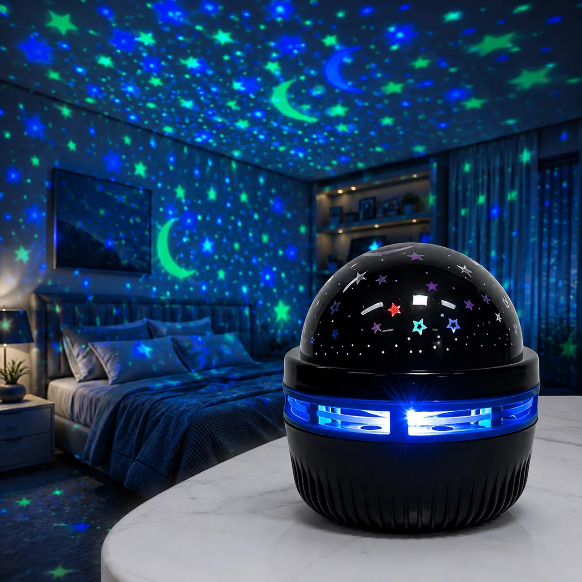 Galaxy star projector night light