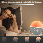 Sunrise alarm clock features