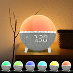 Sunrise alarm clock in the bedroom