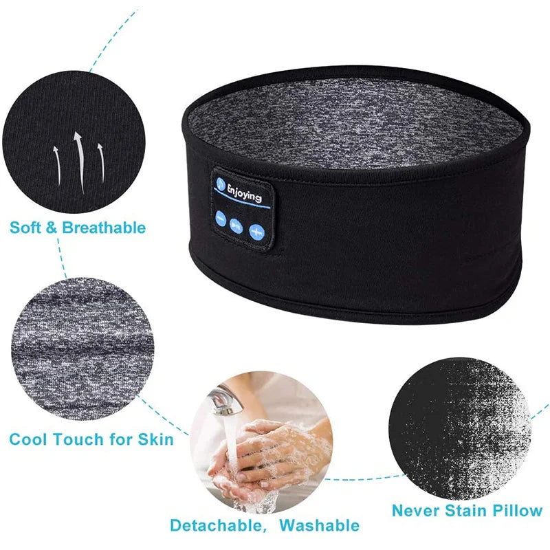 Sleep headband worn two ways