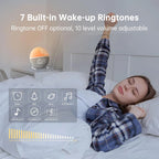Sunrise alarm clock light colours