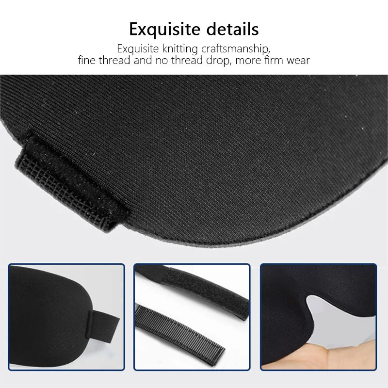 3D contoured sleep eye mask